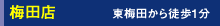 梅田駅から徒歩2分